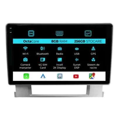 Navigatore Dedicato Android Auto Carplay 8gb Ram 256gb Opel Astra J 2009-2015