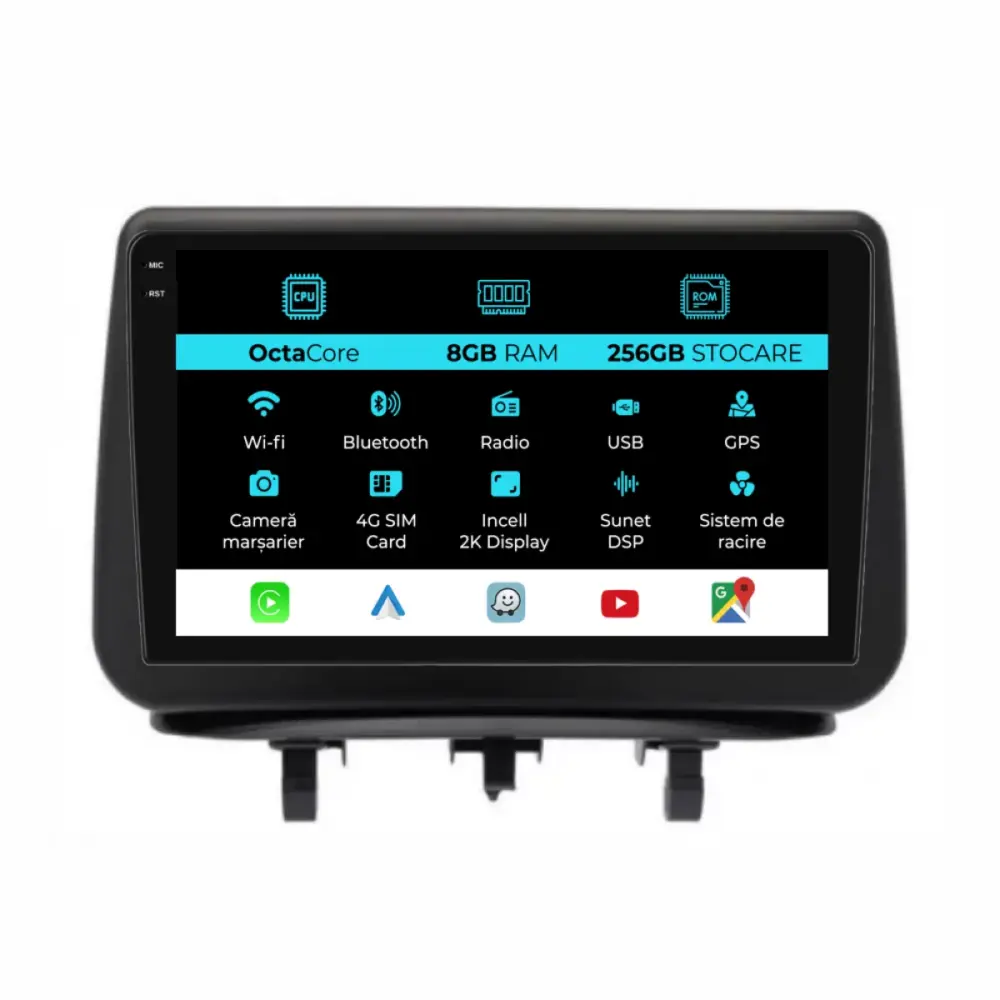 Navigatore Dedicato Android Auto Carplay 8gb Ram 256gb Opel Meriva 2004-2009