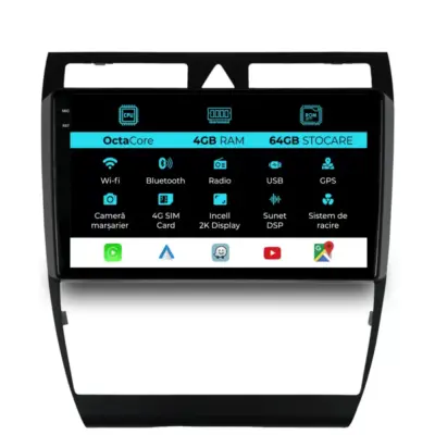 Navigatore Dedicato Android Auto Carplay per Audi A6 C5 2000-2004