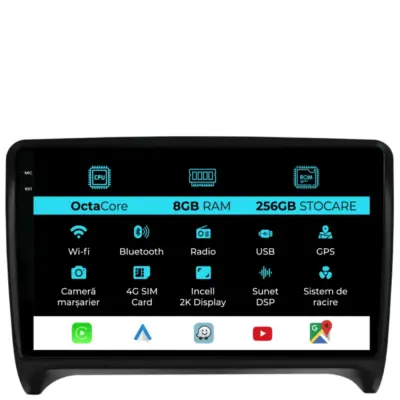 Navigatore Dedicato Android Auto Carplay per Audi Tt 2006-2014 2K 8gb 256gb