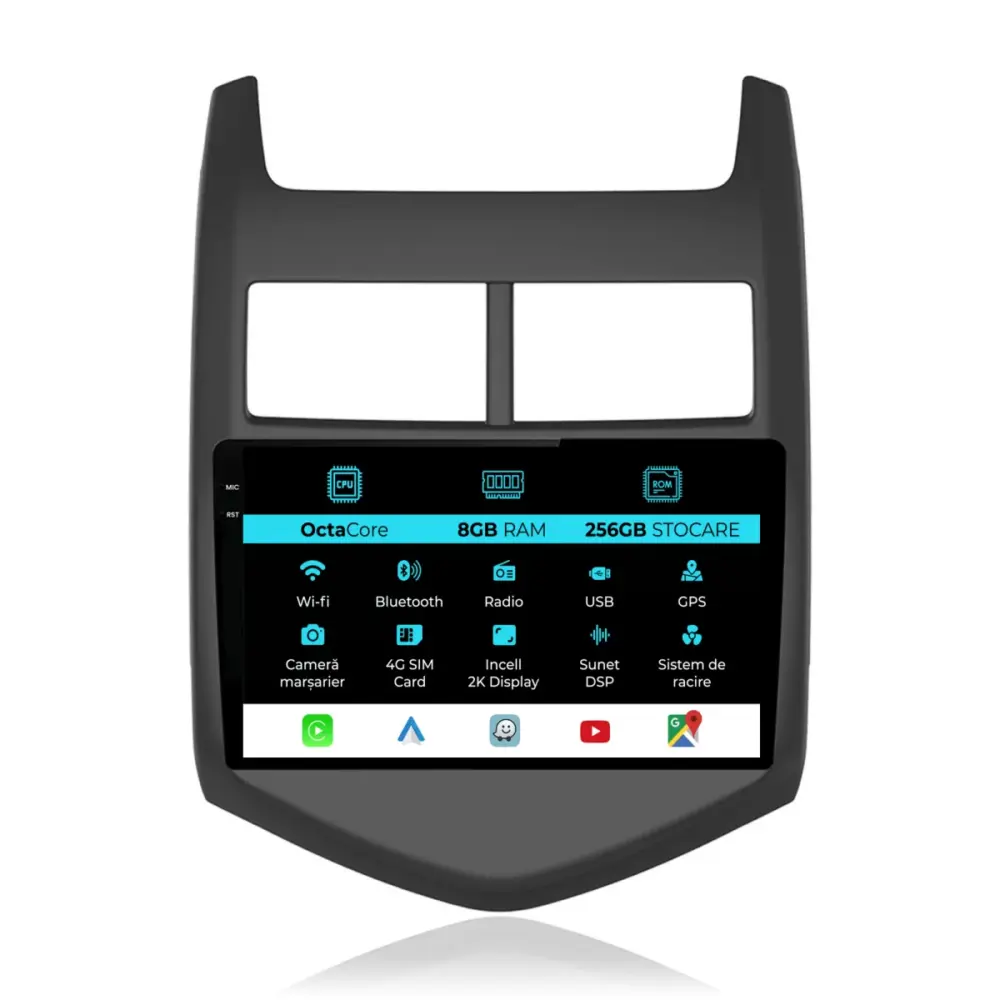 Navigatore Dedicato Android Auto Carplay per Chevrolet Aveo 2012-2014