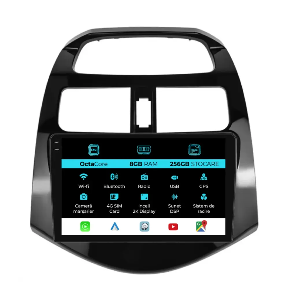 Navigatore Dedicato Android Auto Carplay per Chevrolet Spark 2009-2015