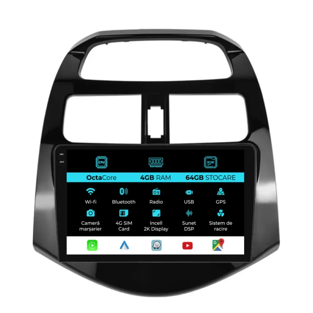 Navigatore Dedicato Android Auto Carplay per Chevrolet Spark 2009-2015