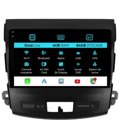 Navigatore Dedicato Android Auto Carplay per Citroën C-crosser 2007-2012