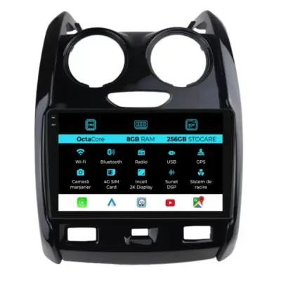 Navigatore Dedicato Android Auto Carplay per Dacia Duster 2010-2020