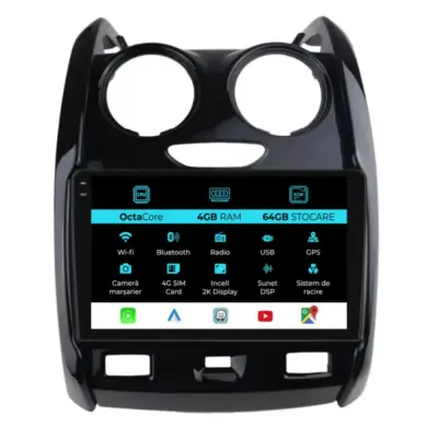 Navigatore Dedicato Android Auto Carplay per Dacia Duster 2010-2020