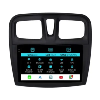 Navigatore Dedicato Android Auto Carplay per Dacia Sandero 2010-2020