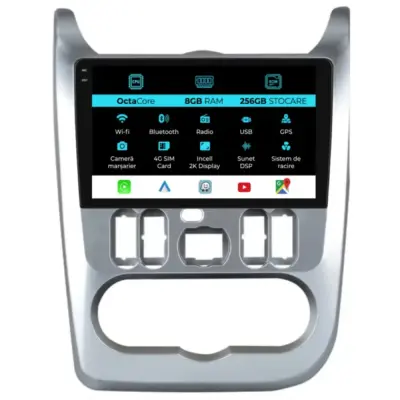 Navigatore Dedicato Android Auto Carplay per Dacia Sandero 2010-2020