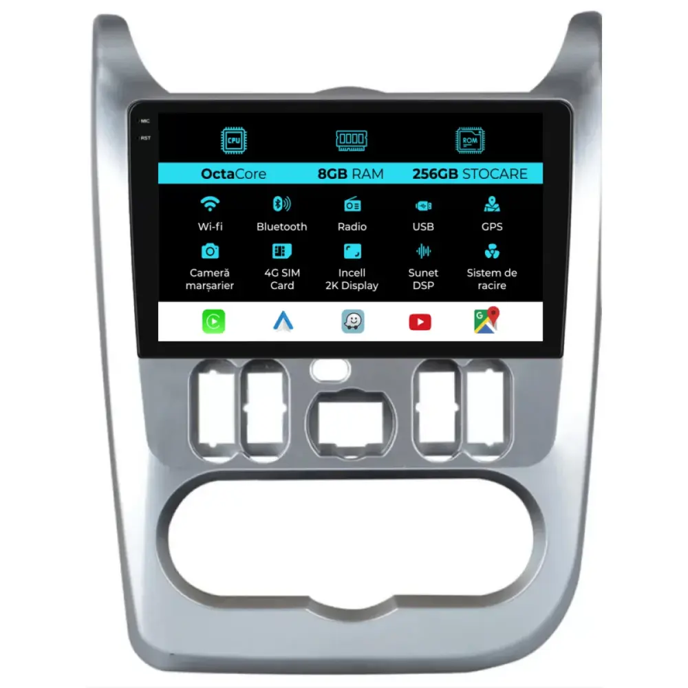 Navigatore Dedicato Android Auto Carplay per Dacia Sandero 2010-2020