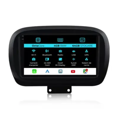 Navigatore Dedicato Android Auto Carplay per Fiat 500x 2014-2020