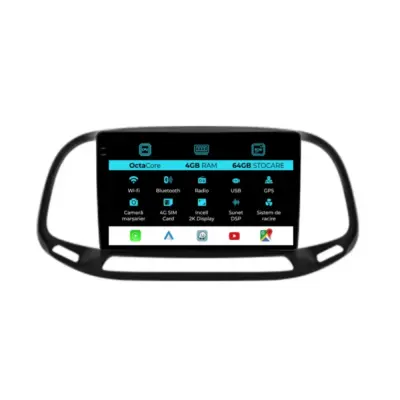 Navigatore Dedicato Android Auto Carplay per Fiat Doblo 2015-2019