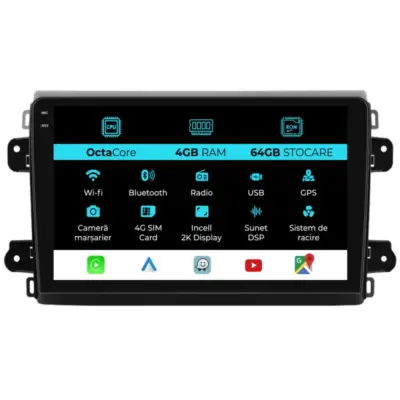 Navigatore Dedicato Android Auto Carplay per Fiat Ducato 2006-2022