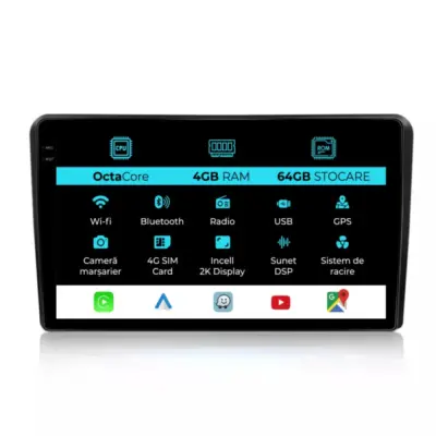 Navigatore Dedicato Android Auto Carplay per Fiat Panda 2003-2012