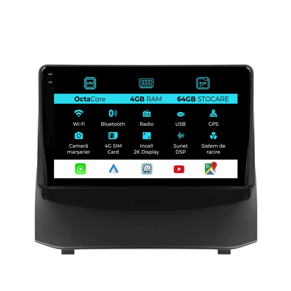 Navigatore Dedicato Android Auto Carplay per Ford Fiesta 2009-2017