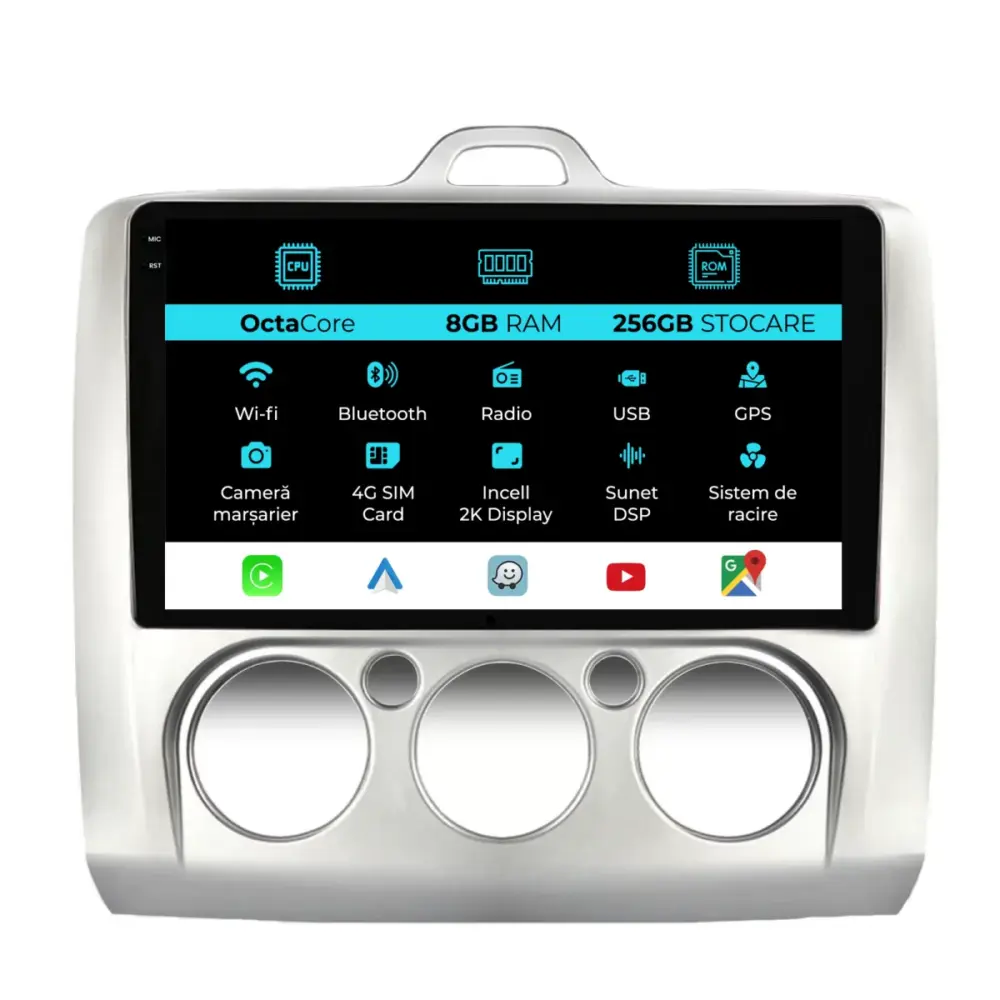 Navigatore Dedicato Android Auto Carplay per Ford Focus 2004-2012