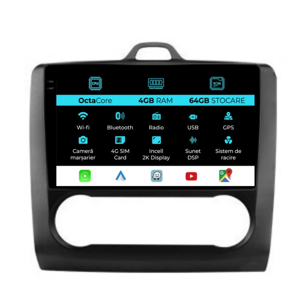 Navigatore Dedicato Android Auto Carplay per Ford Focus 2004-2012