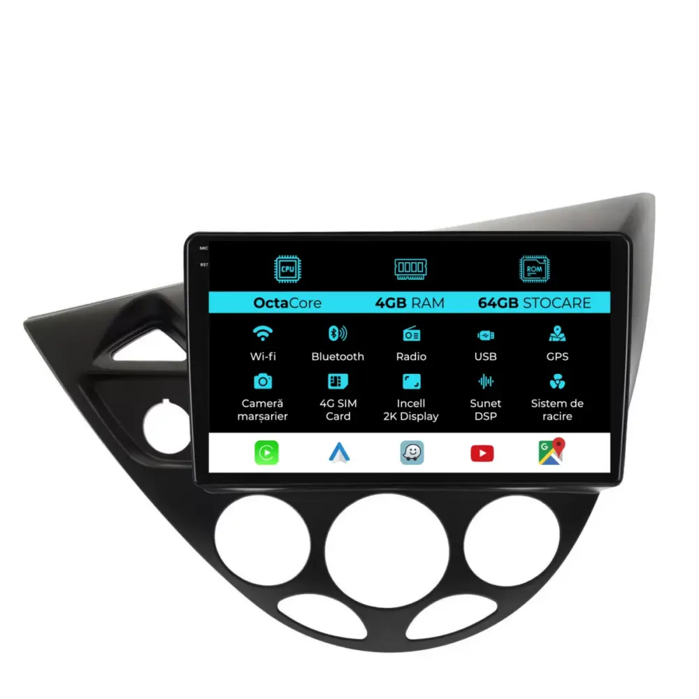 Navigatore Dedicato Android Auto Carplay per Ford Focus MK1 1998-2004
