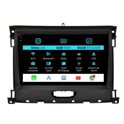 Navigatore Dedicato Android Auto Carplay per Ford Ranger 2011-2015