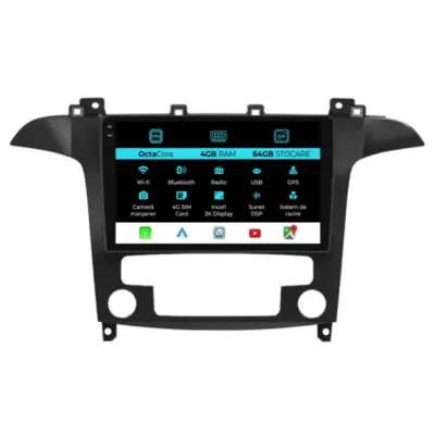 Navigatore Dedicato Android Auto Carplay per Ford S-max 2006-2015
