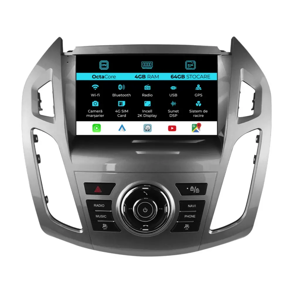 Navigatore Dedicato Android Auto Carplay per Ford Tourneo Connect 2013-2022