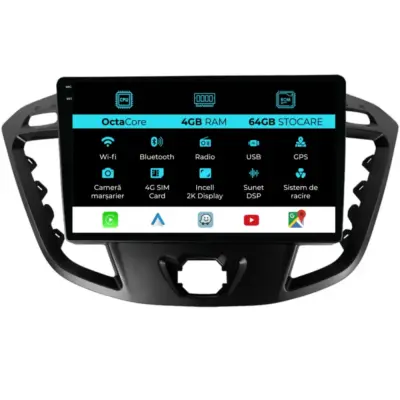 Navigatore Dedicato Android Auto Carplay per Ford Transit 2006-2014