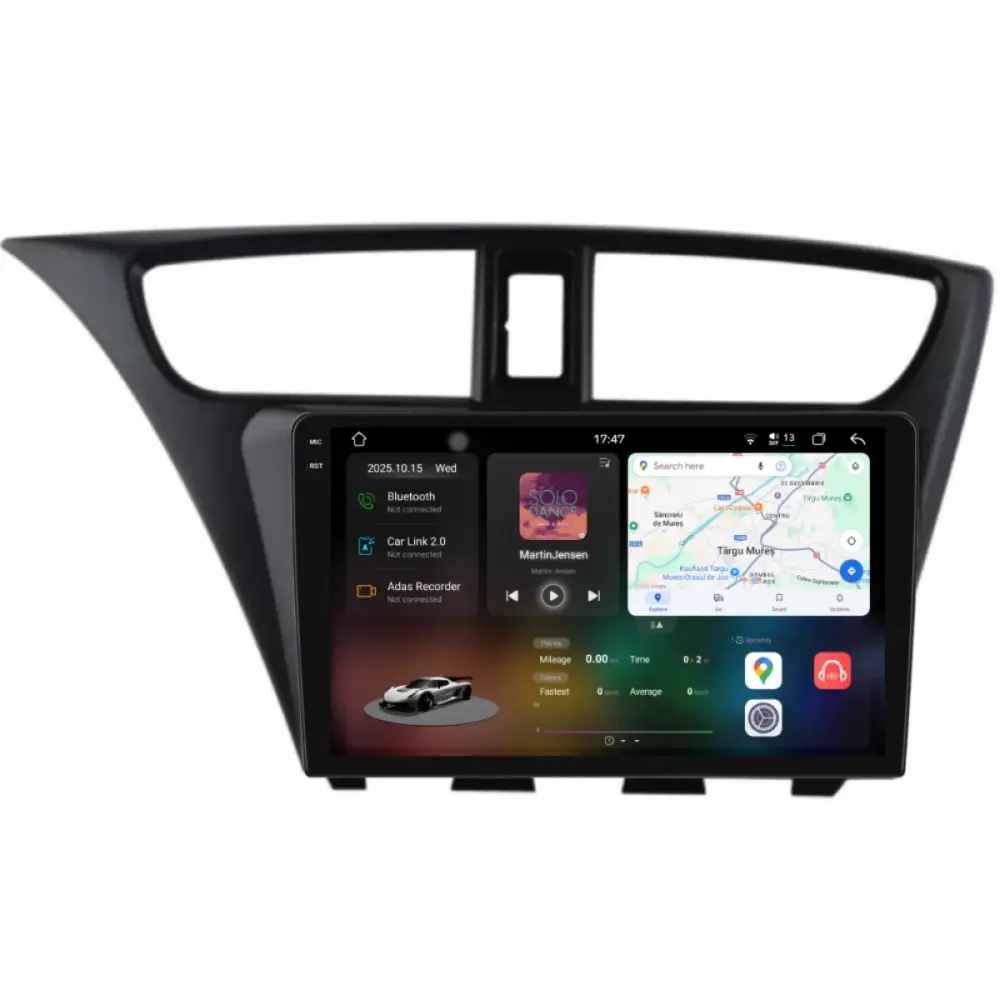 Navigatore Dedicato Android Auto Carplay per Honda Civic Ix Berlina 5 Porte