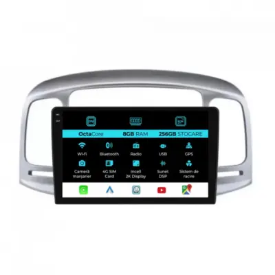 Navigatore Dedicato Android Auto Carplay per Hyundai Accent 2005-2012