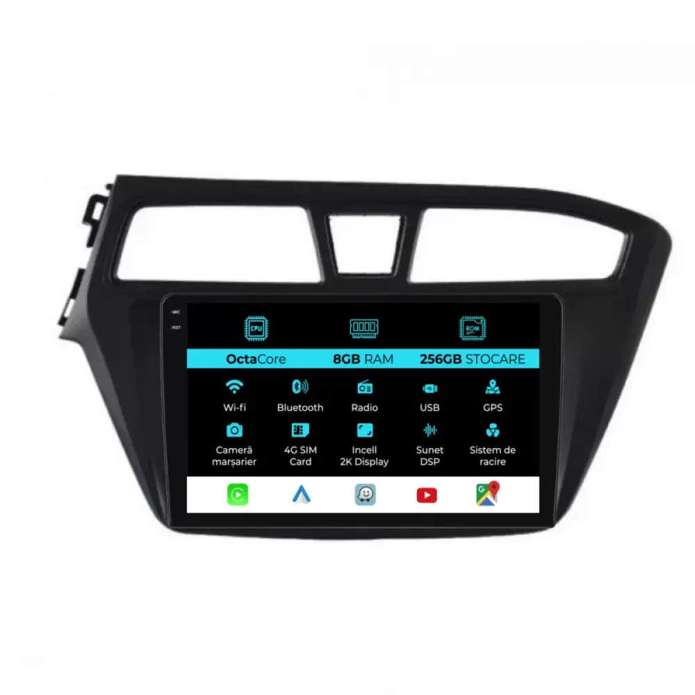 Navigatore Dedicato Android Auto Carplay per Hyundai I20 2014-2020