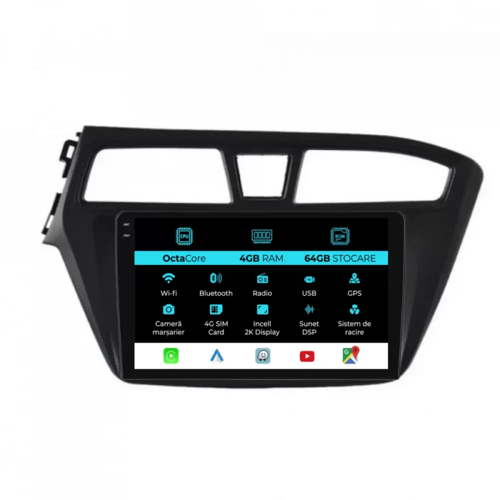 Navigatore Dedicato Android Auto Carplay per Hyundai I20 2014-2020