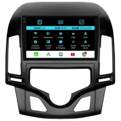 Navigatore Dedicato Android Auto Carplay per Hyundai I30 2007-2012