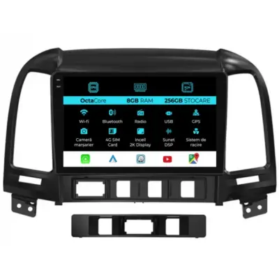 Navigatore Dedicato Android Auto Carplay per Hyundai Santa Fe 2005-2012