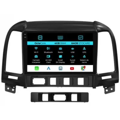 Navigatore Dedicato Android Auto Carplay per Hyundai Santa Fe 2005-2012