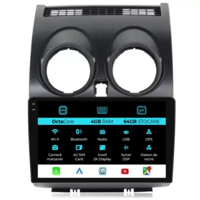 Navigatore Dedicato Android Auto Carplay per Nissan Qashqai J10 2007-2013