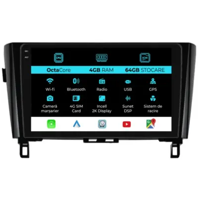 Navigatore Dedicato Android Auto Carplay per Nissan Qashqai J11 2013-2021