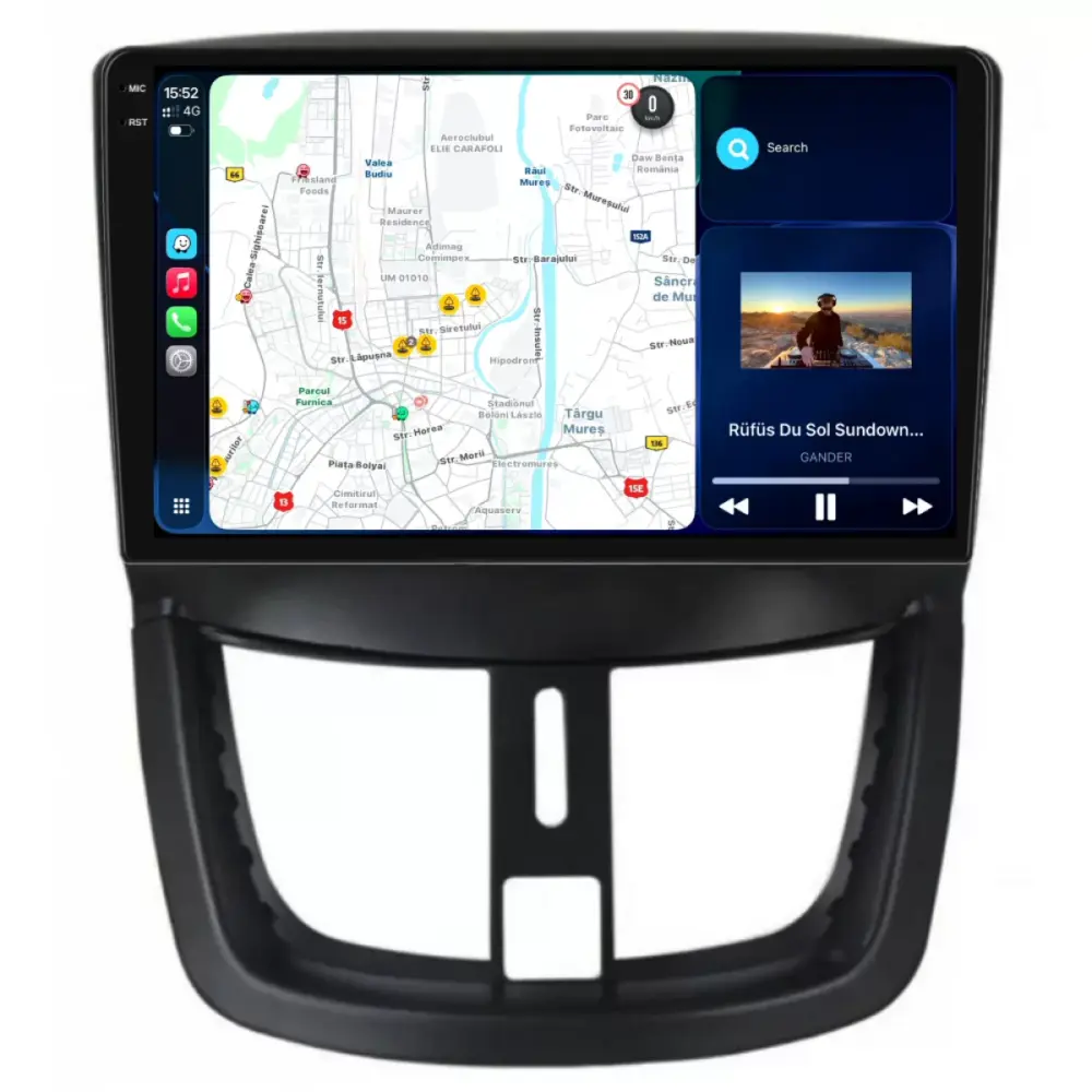 Navigatore Dedicato Android Auto Carplay per Peugeot 207 2006-2015