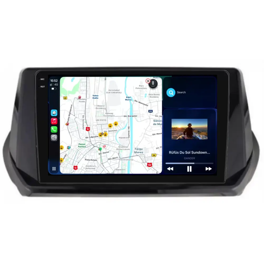 Navigatore Dedicato Android Auto Carplay per Peugeot 208 2019-2024