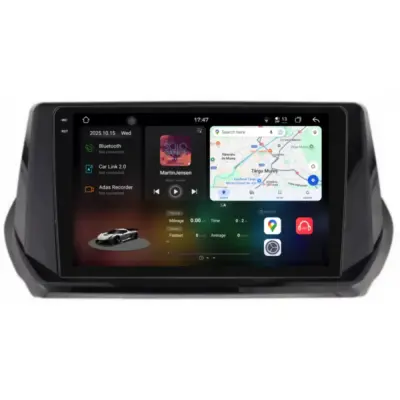 Navigatore Dedicato Android Auto Carplay per Peugeot 208 2019-2024
