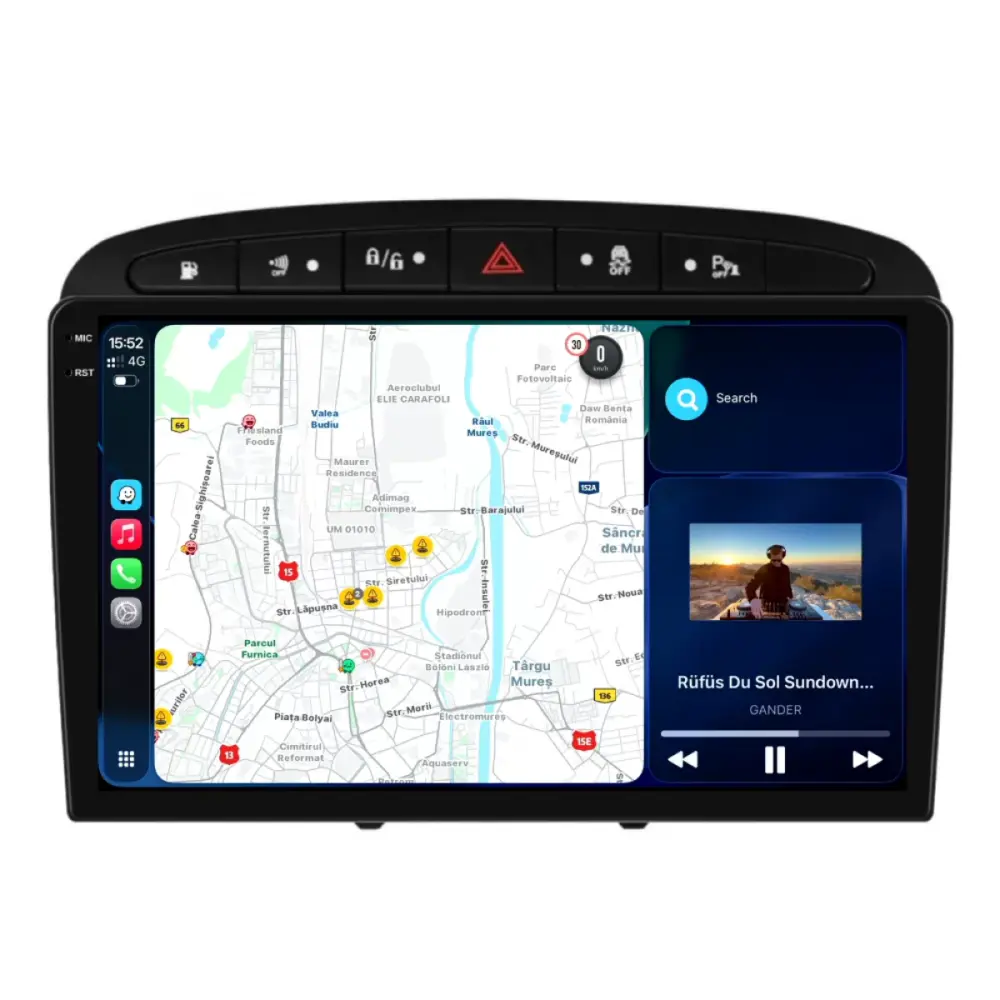 Navigatore Dedicato Android Auto Carplay per Peugeot 408 2008-2013
