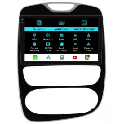 Navigatore Dedicato Android Auto Carplay per Renault Clio 4 2012-2019