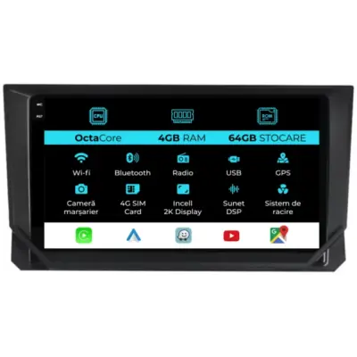 Navigatore Dedicato Android Auto Carplay per Seat Ibiza 2017-2025 2K 4gb 64gb