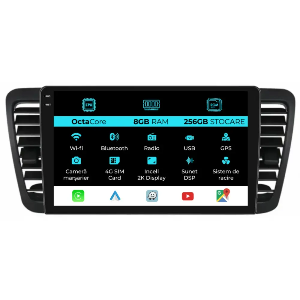 Navigatore Dedicato Android Auto Carplay per Subaru Legacy Outback 2004-2009