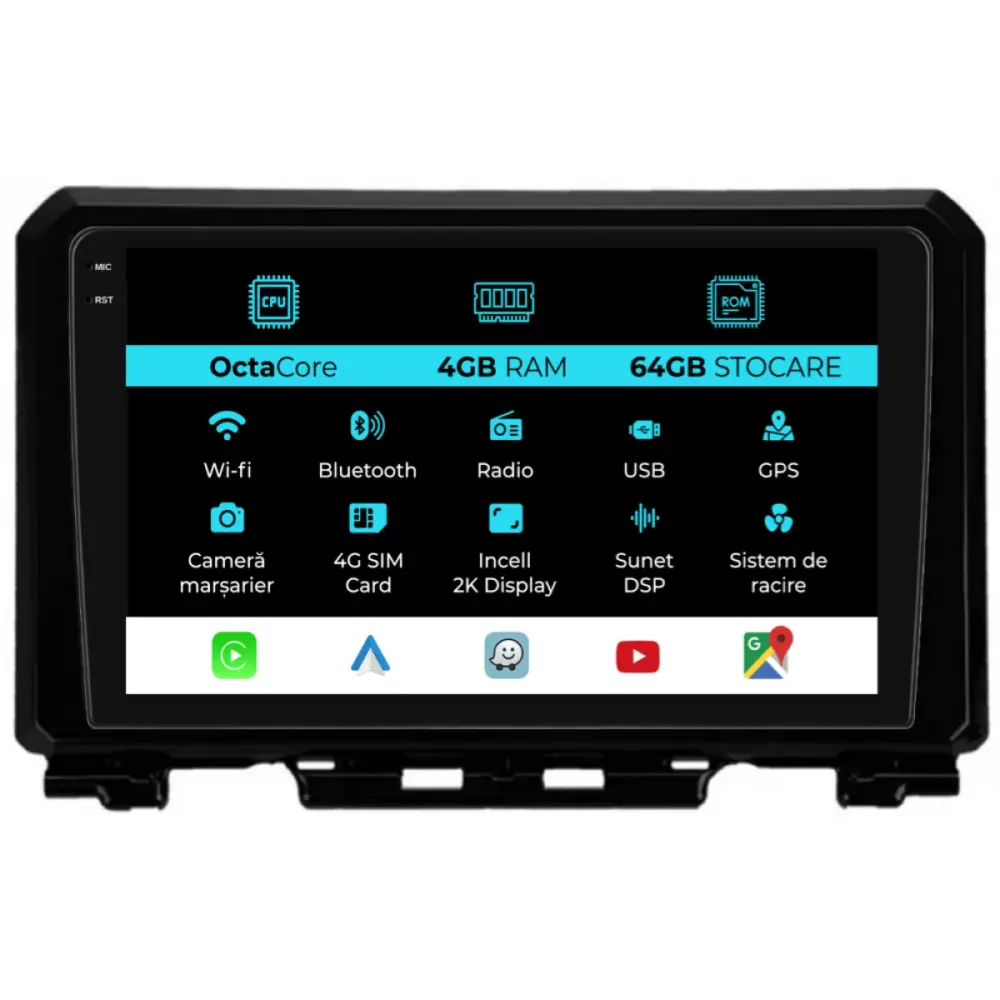 Navigatore Dedicato Android Auto Carplay per Suzuki Jimny 2019-2023