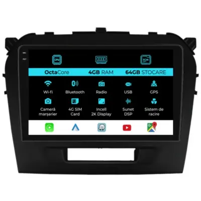 Navigatore Dedicato Android Auto Carplay per Suzuki Vitara 2014-2019
