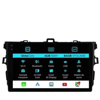 Navigatore Dedicato Android Auto Carplay per Toyota Corolla 2006-2013