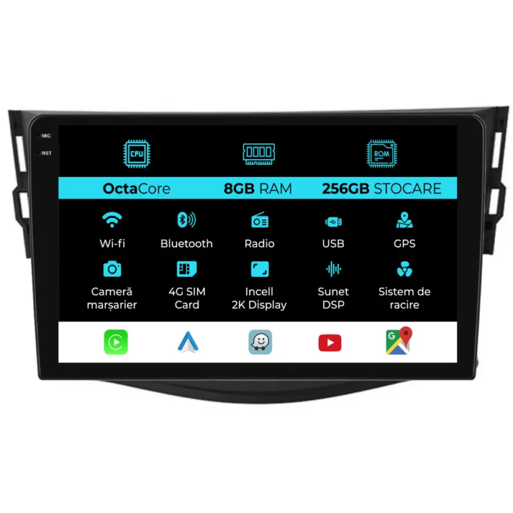 Navigatore Dedicato Android Auto Carplay per Toyota RAV4 2006-2013