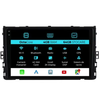 Navigatore Dedicato Android Auto Carplay per Volkswagen T-roc 2017-2025