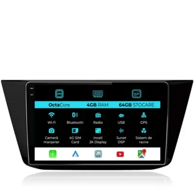 Navigatore Dedicato Android Auto Carplay per Volkswagen Tiguan 2016-2023 2K