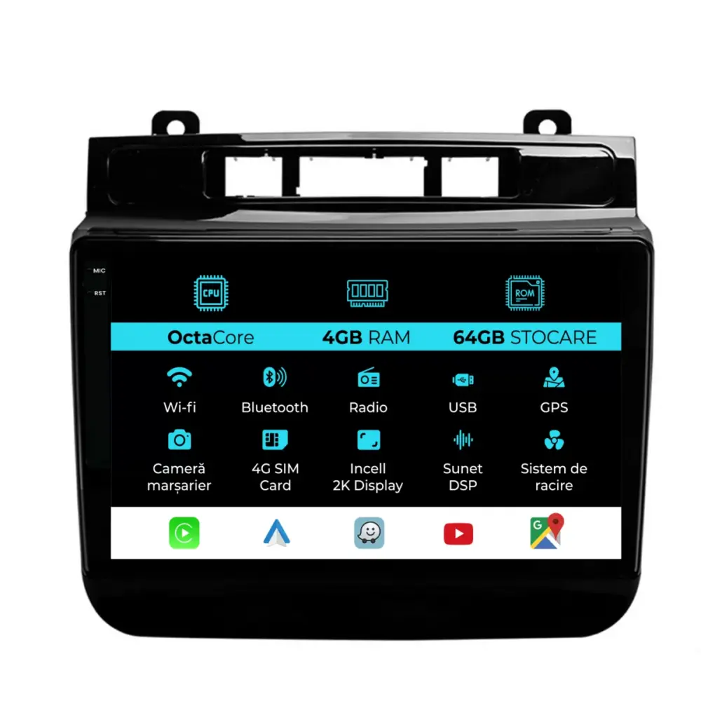 Navigatore Dedicato Android Auto Carplay per Volkswagen Touareg 2010-2018 2K