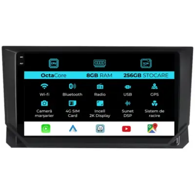 Navigatore Dedicato Android Auto Carplay Seat Ibiza 2017-2025 2K 8gb 256gb