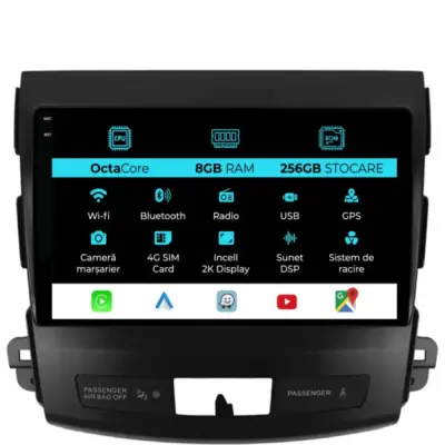 Navigatore Dedicato con Android Auto e Carplay per Citroën C-crosser 2007-2012